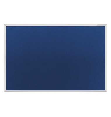 Pinnwand 1460003, 60x45cm, Filz, Aluminiumrahmen, blau