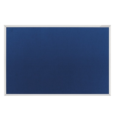 Pinnwand 1490003, 90x60cm, Filz, Aluminiumrahmen, blau