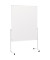 Moderationstafel 2111100, 120x150cm, Karton + Karton (beidseitig), pinnbar, mit Rollen, weiß + weiß