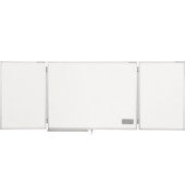 Whiteboard-klappbar ferroscript®, 1240303, 150/300x90cm, emailliert, Aluminiumrahmen