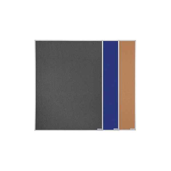 4013695019109 - Pinnwand für Wand Schienensystem SP 11008B01 1515x1215cm Filz + Filz Aluminium 4013695019109 Magnetoplan