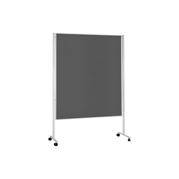4013695022055 - Moderationstafel 1101101M 120x180cm Filz + Filz (beidseitig) pinnbar mit Rollen grau + grau 4013695022055 Magnetoplan