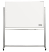 Stativdrehtafel-Whiteboard Design ferroscript mobil, 1242918, 180x120cm, emailliert, Aluminiumrahmen