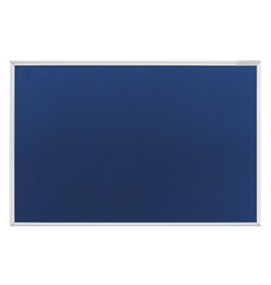 Pinnwand 1415003, 150x100cm, Filz, Aluminiumrahmen, blau