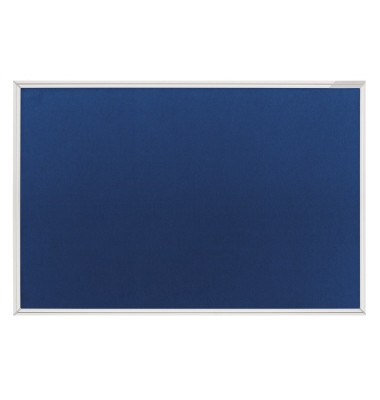Pinnwand 1412003, 120x90cm, Textil, Aluminiumrahmen, blau