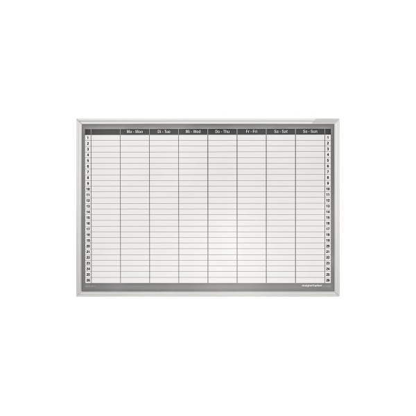 4013695016061 - Wochenplaner CC 92 x 625 cm (B x H) Aluminium weiß 4013695016061 Magnetoplan