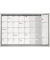 Monatsplaner CC 92 x 62,5 cm (B x H) 7-Tage-Woche Aluminium wei&szlig; silbereloxiert