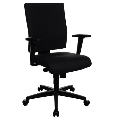 Bürostuhl Lightstar 10, schwarz, mit Armlehnen, bis 110kg