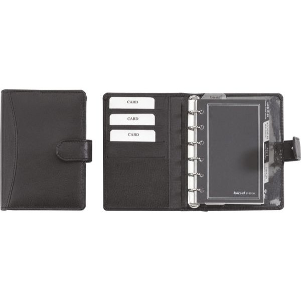 4021068098774 - Systemplaner T7 A7 Nappaleder ohne Kalendarium schwarz