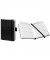Buchkalender 02-0130, V-Book, schwarz, 1 Woche / 2 Seiten, 9x14cm (A6), 2025