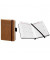 Buchkalender 02-0132, V-Book, braun, 1 Woche / 2 Seiten, 9x14cm (A6), 2025