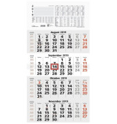 Viermonatskalender 959-0011 4Monate/1Seite 33x58,8cm 2024