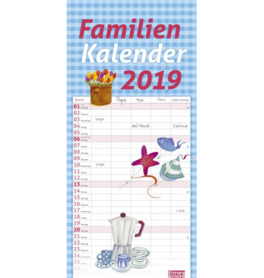 Familienplaner 21x45cm Maren Schaffner  2021