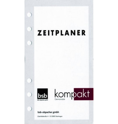 Kalendereinlage 02-0047, Manager Komplett-Set, 1 Woche / 2 Seiten, 145x209mm (A5), 2027