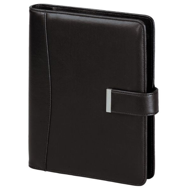 BSB Terminplaner Organizer Wochenplaner Terminkalender - 2027 - ca. A5-1 Woche = 2 Seiten - Softfolie, Classic, Schwarz - Ringbuch mit 6-Fach Lochung, nachfüllbar – Modell Manager, 02-0504