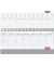 Schreibtischquerkalender 10.2348, argentum, 1 Woche / 2 Seiten, 29,7x13,5cm, 2025