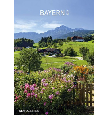 Bildkalender Bayern 1Monat/1Seite 24x34 cm 2021