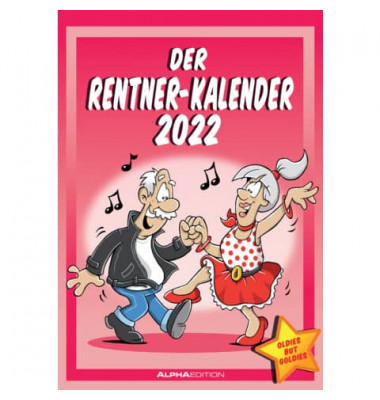 Bildkalender 10.2067 Motive "Der Rentner" 1Monat/1Seite 23,7x34cm 2022