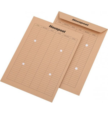 Hausposttaschen 30019165, B4 braun Papier 110g