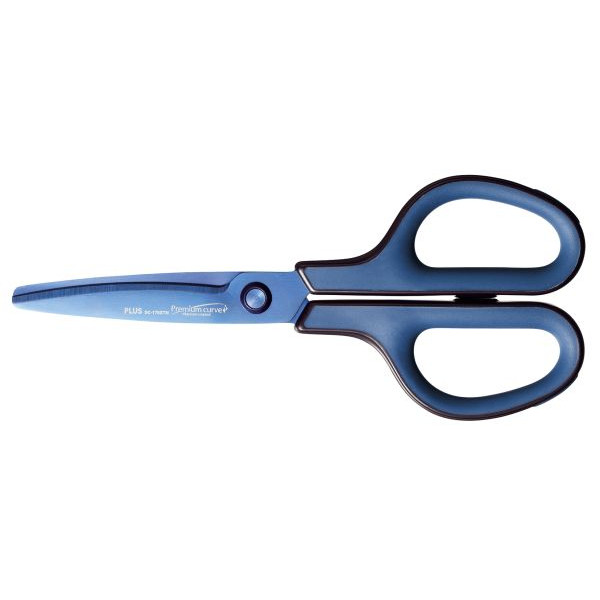 4977564675011 - Haushaltsschere Fitcut Curve Edelstahl rostfrei titanbeschichtet 175cm schwarz-blau 4977564675011 PLUS JAPAN