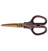 Schere Fitcut Curve - Premium Titanium, 17,5 cm, braun
