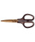 Schere Fitcut Curve - Premium Titanium, 17,5 cm, braun