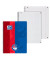 Collegeblock 400101421 Duo, Lineatur 27 + Lineatur 28 / liniert+kariert mit Rand innen/außen, A4+, 90g, rot, 80 Blatt