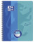 Collegeblock 400101422 DUO touch, Lineatur 27 + Lineatur 28 / liniert+kariert mit Rand innen/außen, A4+, 90g, blau, 80 Blatt
