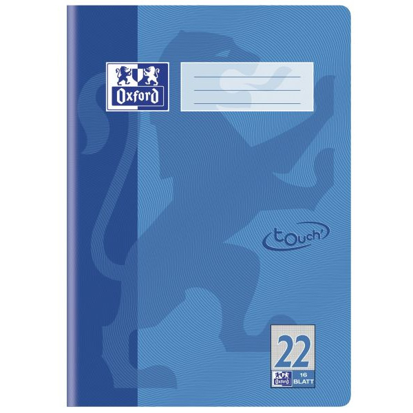 4006144005747 - Schulheft 400104368 touch Lineatur 22   kariert A4 90g hellblau 16 Blatt   32 Seiten 4006144005747 16 Blatt