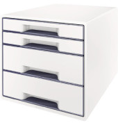 Schubladenbox Wow Cube 5213-20-01 perlweiß/grau 4 Schubladen geschlossen