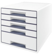 Schubladenbox Wow Cube 5214-20-01 perlweiß/grau 5 Schubladen geschlossen