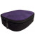 Federmappe Uni groß lila 23x17x6cm mit Innenklappe Polyester