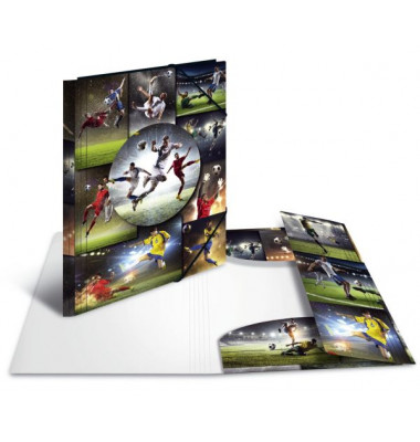 Eckspannmappe Sammelmappe A3 PP 19188, A3 motiv Polypropylen (PP), mit 3 Einschlagklappen