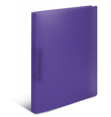 Ringbuch ohne 19183, A4 2 Ringe 25mm Ring-Ø Polypropylen violett-transparent