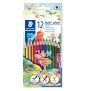 Buntstifte Noris colour 187, 187 C12, 12-farbig sortiert, dreikant, ergonomisch, Packung
