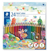 Buntstifte Noris colour 187, 187 C24, farbig sortiert, dreikant, ergonomisch, Packung