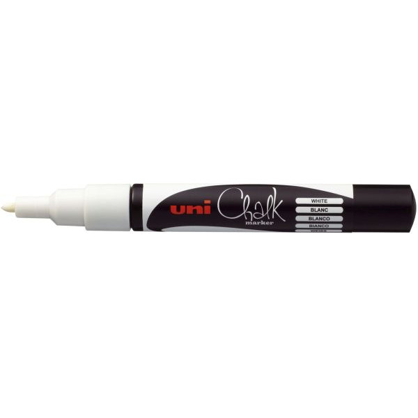 uni-ball Kreidemarker uni Chalk PWE-3MS, 186101, weiß, 1mm Rundspitze 4902778175422 uni-ball