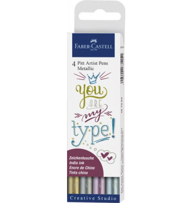 Tuschestift PITT® ARTIST PEN - 4er Etui Metallic Tuschestift PITT® ARTIST PEN - 4er Etui Metallic