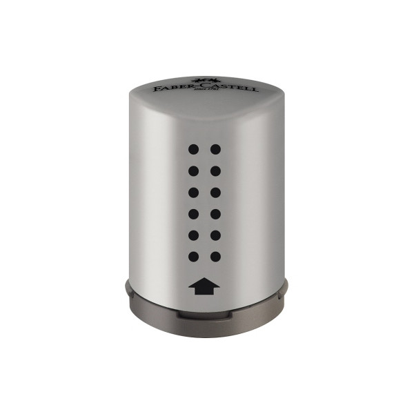 4005401837008 - Einfachspitzdose Grip 2001 Mini - silber 4005401837008 Faber-Castell