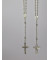 Rosenkranz - Wachsperlen,  weiß, ca. 35 cm, inkl. Dose