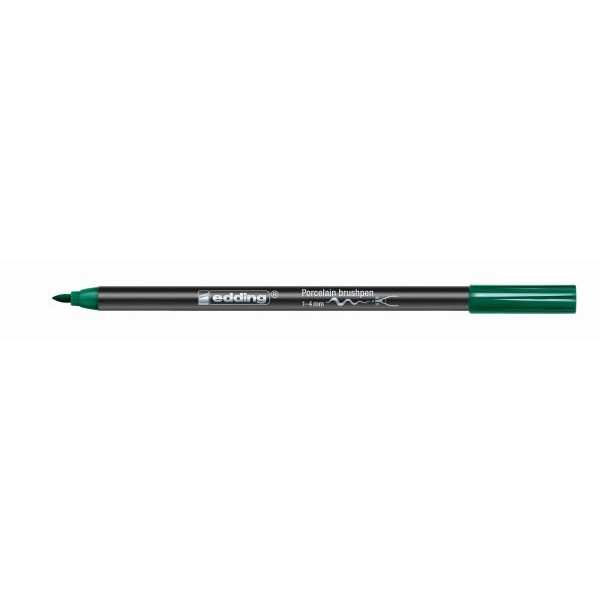 4004764927876 - 10 x edding Porzellan-Pinselstift edding 4200 1-4mm grün