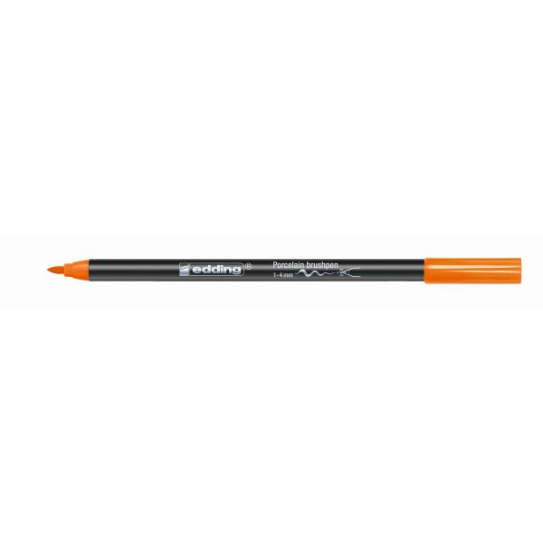 4004764927890 - 10 x edding Porzellan-Pinselstift edding 4200 1-4mm orange