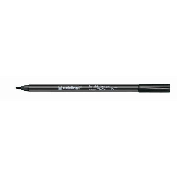 4004764927845 - 10 x edding Porzellan-Pinselstift edding 4200 1-4mm schwarz