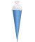 Bastel-Schultüte Punkte hellblau 70cm rund 667064