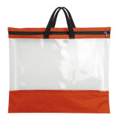 Reißverschlusstasche - A3, PVC, rot