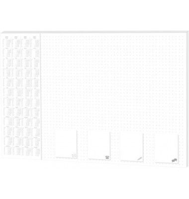 30 Blatt RNK Schreibunterlage Papier Schreibunterlage 60x42 cm mit Kalender 