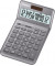 Tischrechner JW-200 - Solar-/Batteriebetrieb, 12stellig, LC-Display, grau