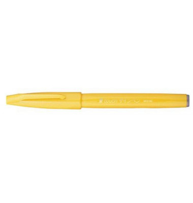 Faserschreiber Sign Pen Brush - Pinselspitze, gelb