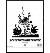 3901 10BL schwarz Scherenschnittpapier Heft A3