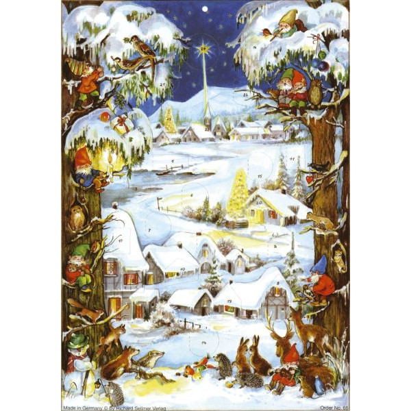 10 Stück SELLMER Adventskalender 66 Winterlandschaft 4025985800663 SELLMER